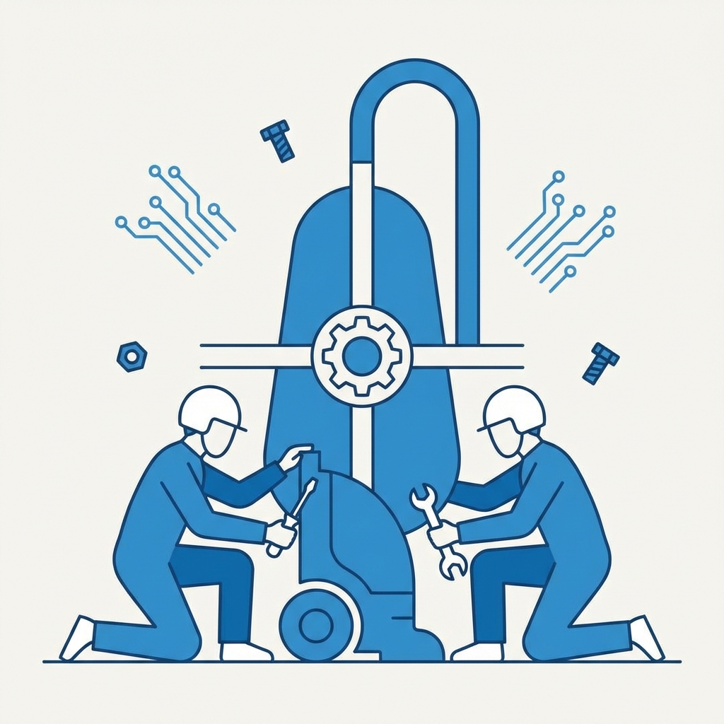 VacuumManuals Repair Team Illustration